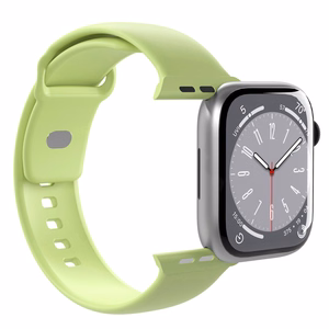Puro ICON elastne rihm Apple Watch 38 / 40 / 41 / 42 mm kellale, suurused S/M ja M/L, Matcha Green värvitoonis
