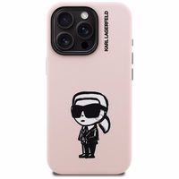 Karl Lagerfeld Silikoon Karl Sketch MagSafe Ümbris for iPhone 16 Pro - roosa