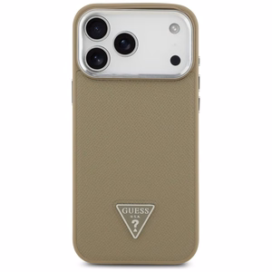 GUESS ümbris jaoks IPHONE 17 Pro Max compatible with MagSafe GUHMP17XPGTSPSW (Grained PU Triangle Logo) brown