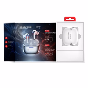 Forcell F-Audio Pulse Pro ANC + ENC Wireless In-Ear TWS Earbuds silver