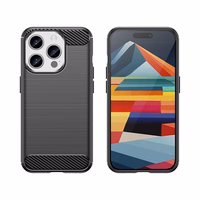 Flexible carbon pattern ümbris jaoks iPhone 15 Pro Carbon Ümbris - must