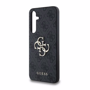 Guess 4G Big Metal Logo ümbris jaoks Samsung Galaxy A35 - must