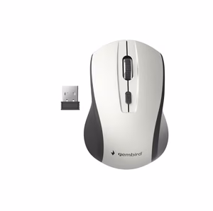 Gembird USB juhtmevaba optiline hiir must/hõbedane MUSW-4B-02-BS
