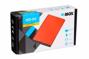 iBox HD-05 HDD/SSD ümbris punane 2,5"