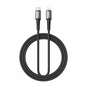 BWOO Braided кабель USB-C - Lightning 2m 30W черный