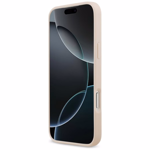 Guess Grained Big 4G & Classic Logo Ümbris jaoks iPhone 17 Pro Max - Roosa