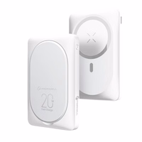 Powerbank compatible with MagSafe Forcell F-Energy MagStand F10K2 QC3.0 PD 5A 20W 10000 mAh valge