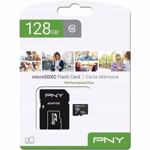 PNY Performance Plus 128GB MicroSDXC Class 10 (P-SDU12810PPL-GE) mälukaart