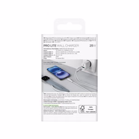 Puro PROLITE 25W USB-A / USB-C wall laadija + USB-C - USB-C kaabel 1.2m - valge