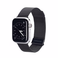 DUX DUCIS strap MILANESE stailess terasehall magnetic jaoks Apple Watch 38 / 40 / 41 mm must