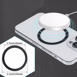 Tech-Protect MagMat MagSafe magnetic ring universal - must / hõbedane (2 pcs.)