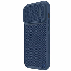 Nillkin Textured S Case iPhone 14 Pro Max бронированный чехол с защитой камеры синий
