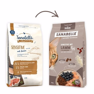 Bosch Sanabelle Sensitive Lamb – tundlike kasside kuivtoit lambaga, 2 kg