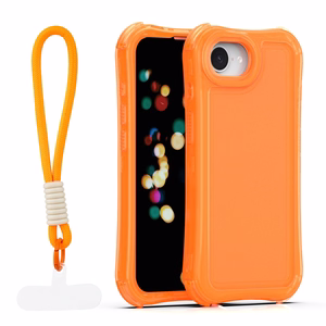 Safepop ümbris rihmaga iPhone 16e / 17e jaoks oranž