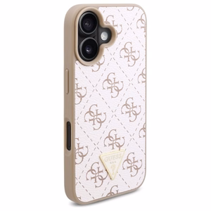 Guess New 4G Triangle Ümbris jaoks iPhone 16 Plus - valge