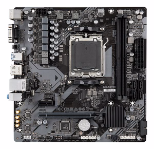 GIGABYTE B650M S2H emaplaat - AMD Ryzen 9000 Series CPUs, 5+2+2 Phases VRM, up to 6400MHz DDR5 (OC), 1xPCIe 4.0 M.2, GbE LAN, USB 3.2 Gen 1