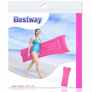 Bestway täispuhutav rannamadrats, 183 × 69 cm, roosa