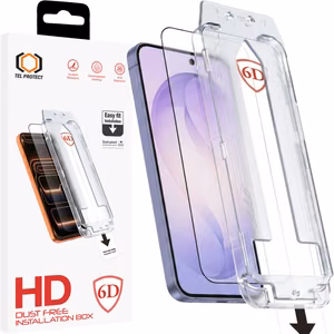 Tel Protect Dust-Free Easy Fit Full Glue 6D закаленное стекло для Samsung Galaxy S26 Ultra черное (с разблокировкой по отпечатку пальца)