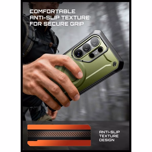 Supcase Unicorn Beetle Pro Mag MagSafe 2-komplektne ümbris Samsung Galaxy S26 Ultra jaoks - roheline ja must