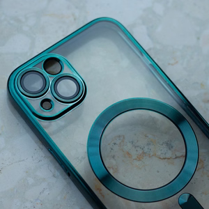 Color Chrome Mag ümbris for Samsung Galaxy A37 5G roheline