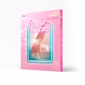 Neon MIRROR LED LOVE YOURSELF türkīis roosa FMNE01 Forever Light