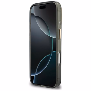 Guess IML 4G Script Metal ümbris mudelile iPhone 17 Pro Max / 18 Pro Max – värv: must