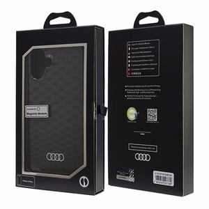 Audi IML Stitching Pattern MagSafe iPhone 16 Plus 6.7" must/must hardcase AU-IMLMIP16M-Q5/D3-BK