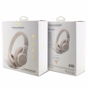 Guess Bluetooth on-ear headphones GUBH604GEMP roosa/roosa 4G Script