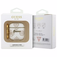 Guess GUA2PG4GPH AirPods 1/2 cover valge/valge 4G Hook