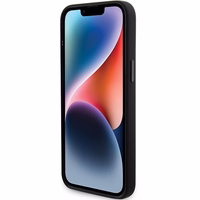 Karl Lagerfeld Silicone Choupette Metal Pin ümbris jaoks iPhone 15 Pro Max - must