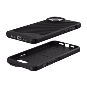 UAG Urban Armor Gear ümbris METROPOLIS LT compatible with MagSafe jaoks IPHONE 15 Plus kevlar must