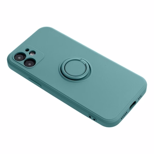 Silikoonist Ring ümbris mudelile iPhone 17 Pro Max / 18 Pro Max – roheline