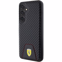Ferrari Carbon Stitched Bottom ümbris jaoks Samsung Galaxy S24+ - must