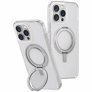Uniq Swivix 360 Rotating Kickstand Ümbris jaoks iPhone 16 Pro Max - Läbipaistev