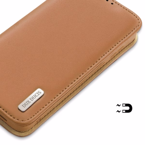 Dux Ducis Hivo чехол Samsung Galaxy S23+ флип-чехол кошелёк подставка RFID блокировка коричневый
