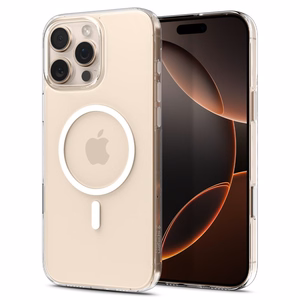 Spigen Thin Fit MagSafe Ümbris jaoks iPhone 16 Pro Max - Läbipaistev and valge
