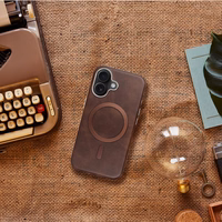 GENTLEMAN MAG COVER Ümbris compatible koos MagSafe jaoks IPHONE 13 PRO pruun