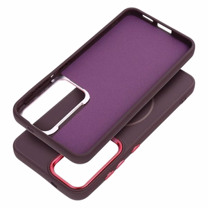 Case for Samsung A27 Frame Mag Cover compatible with MagSafe purple