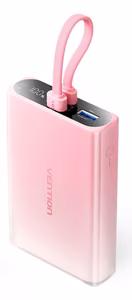 Vention FHZP0 10000mAh 22.5W akupank USB roosa