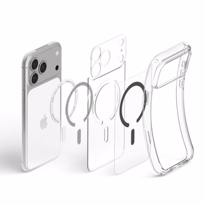 Spigen Ultra Hybrid MagSafe ümbris iPhone 18 Pro / 17 Pro jaoks, läbipaistev grafiithall