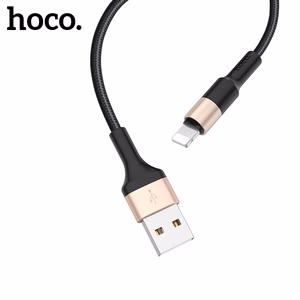 USB kaabel Hoco X26 Lightning 1.0m must-kuldne