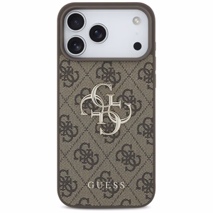 GUESS GUE005598 (4G PU Big Logo) kaitseümbris seadmele iPhone 18 Pro Max / 17 Pro Max, värv: pruun