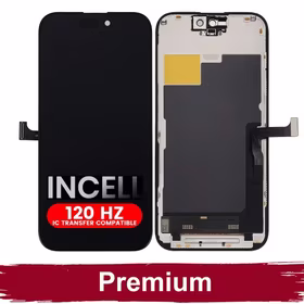 LCD ekraan ühilduv iPhone 15 Pro must (120Hz / INCELL / Premium) /*Removable IC*/