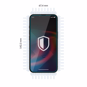 Закалённое стекло для iPhone 14 Pro Max/14 Plus гибридное flexi 7H из серии 3mk FlexibleGlass