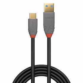 Lindy USB2 C-A kaabel 3m Anthra