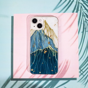 Kuldne Glam ümbris jaoks Samsung Galaxy A14 4G / A14 5G mountain