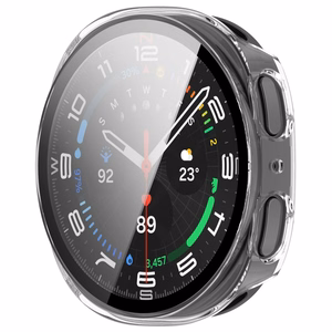 Tech-Protect Defense 2-Pack ümbris mudelile Samsung Galaxy Watch 44mm – läbipaistev ja mattmust