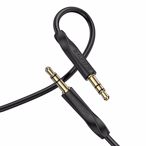 Borofone Kaabel AUX BL16 - jack 3,5mm to jack 3,5mm - 1 metr must