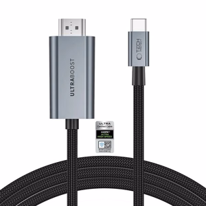 Tech-Protect UltraBoost USB-C–HDMI 2.1 kaabel, 200 cm, 8K 60 Hz – hall