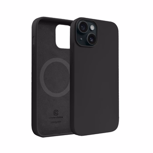Crong Color Cover Magnetic MagSafe ümbris seadmele iPhone 15 Plus, must